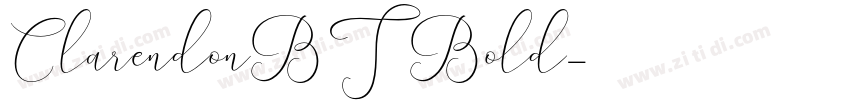 ClarendonBT Bold字体转换